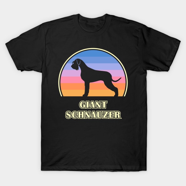 Giant Schnauzer Vintage Sunset Dog T-Shirt by millersye